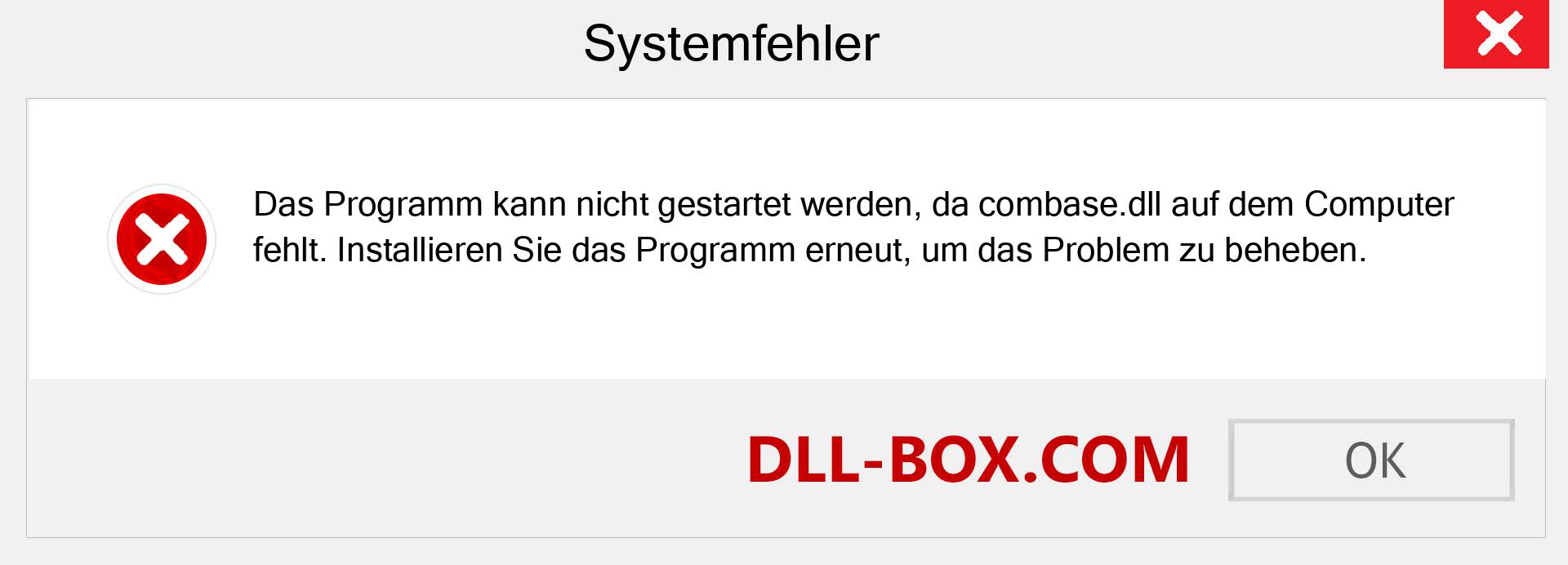 combase.dll-Datei fehlt?. Download für Windows 7, 8, 10 - Fix combase dll Missing Error unter Windows, Fotos, Bildern